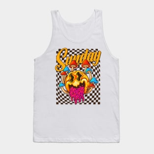 Sunday Retro Vintage Cartoon Tank Top